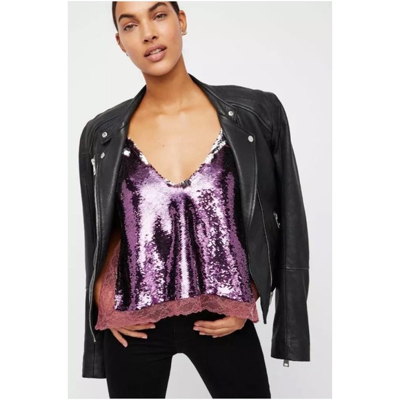 Free People Tops - Free People Intimately Free Swinging Sequin Cami